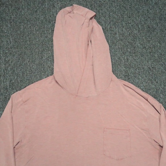 Free Fly Hoodie Men Large Red Performance Bamboo Lightweight Pullover Hiking - Picture 2 of 8